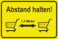 Preview: Hinweisschild  " Abstand halten "